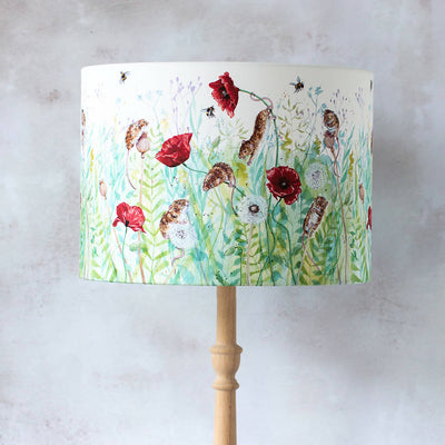 Mice and Poppies Canvas Lampshade