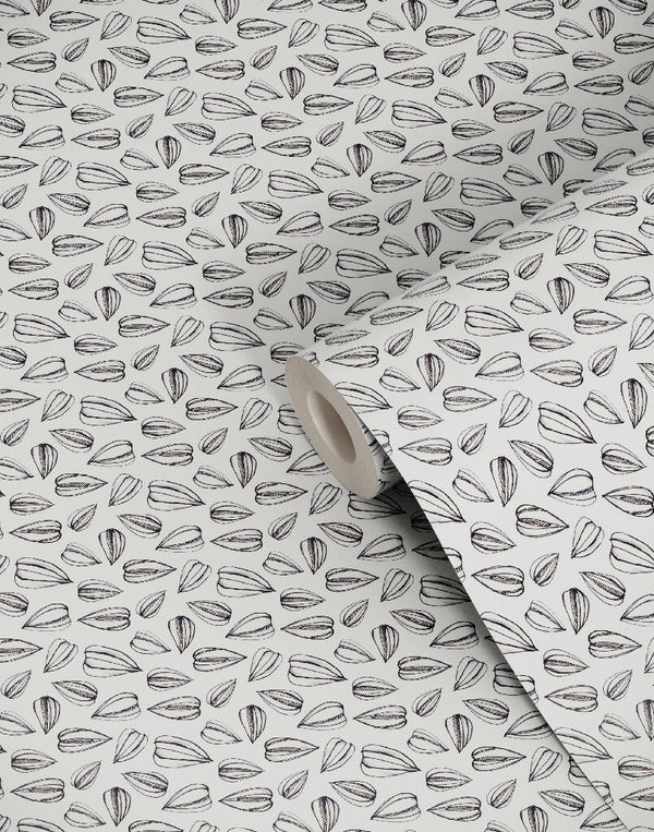 Sunflower Seed Linear Designer Wallpaper