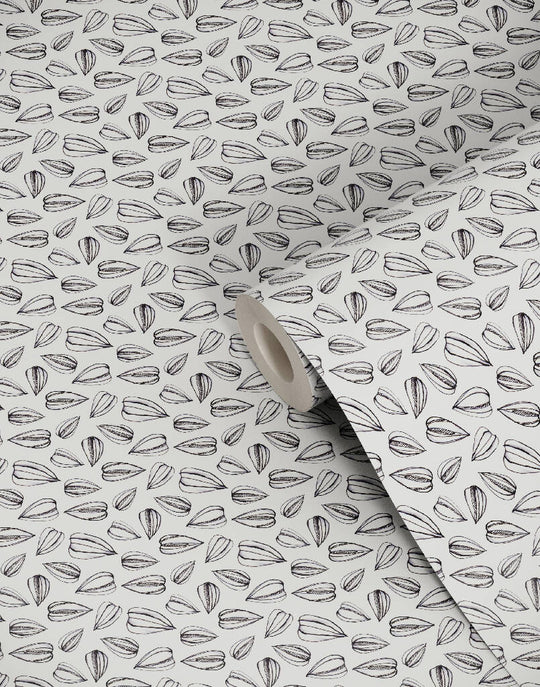 Sunflower Seed Linear Designer Wallpaper
