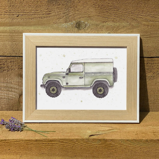 Watercolour Defender Print