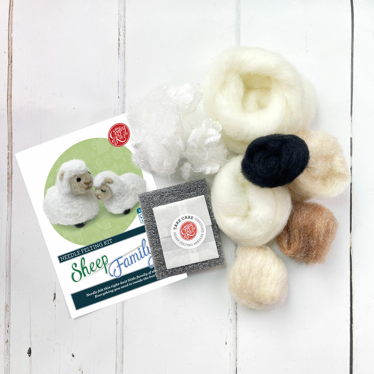 Sheep Family Needle Felting Craft Kit