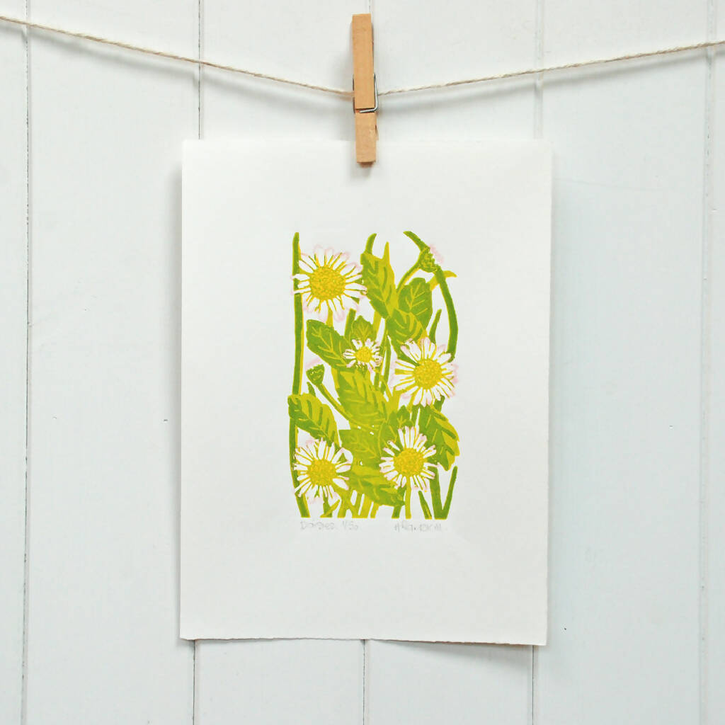 Daisies - Limited Edition - Original Linocut Print