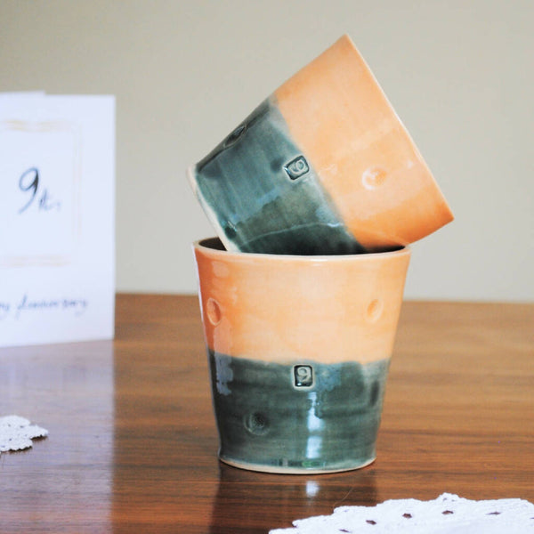 9th Pottery Wedding Anniversary Mug Tumbler