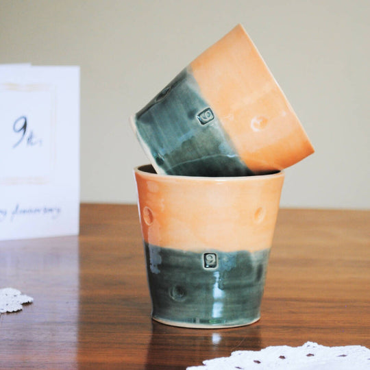 9th Pottery Wedding Anniversary Mug Tumbler