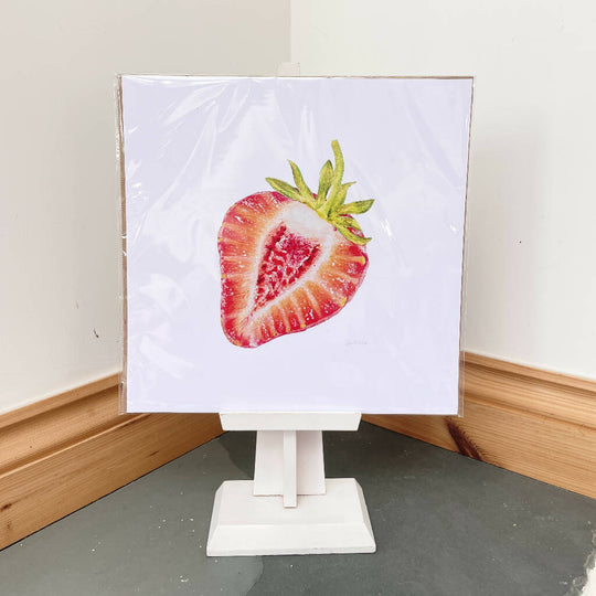 Strawberry A3 Print By Cornish Artist Saskia