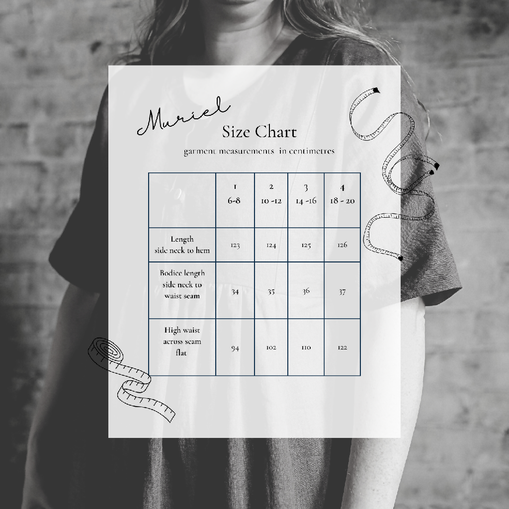Muriel size chart