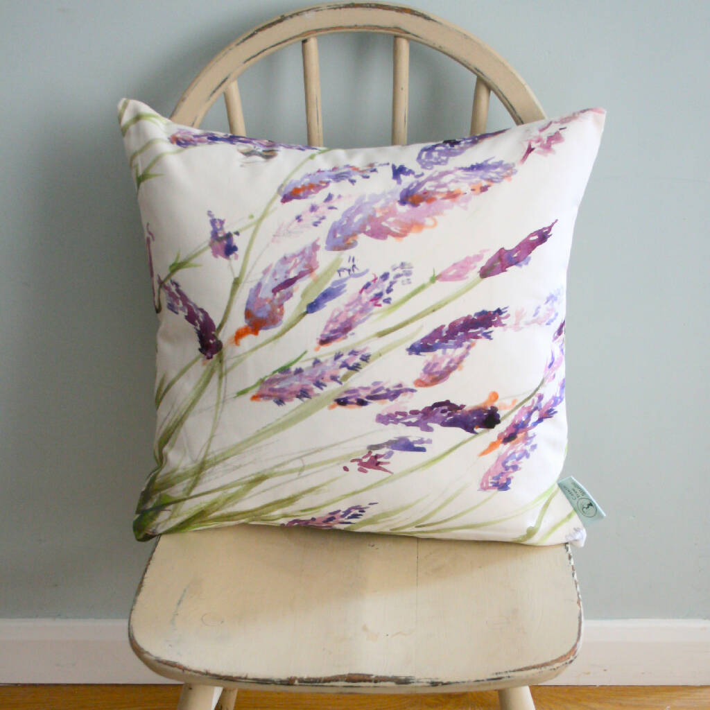 "Lavender Fields" Cotton Scatter Cushion