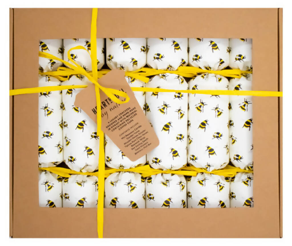 UK Handmade Christmas Crackers in Buzzing Bees