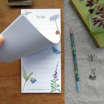 Wild Flower 'To Do' List Notepad