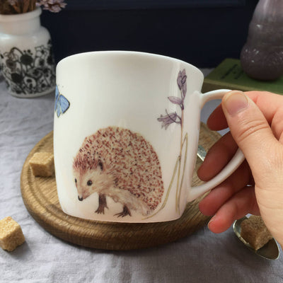 Spring Hedgehog Bone China Mug