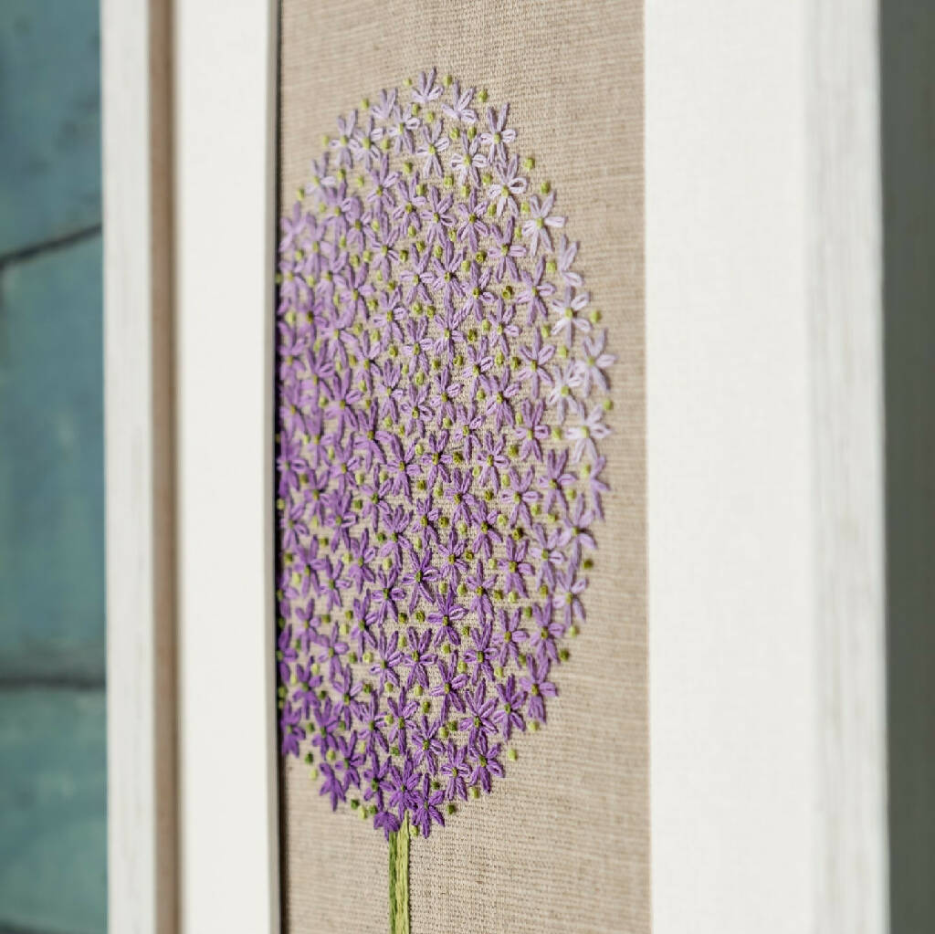 Allium Head Embroidery Kit