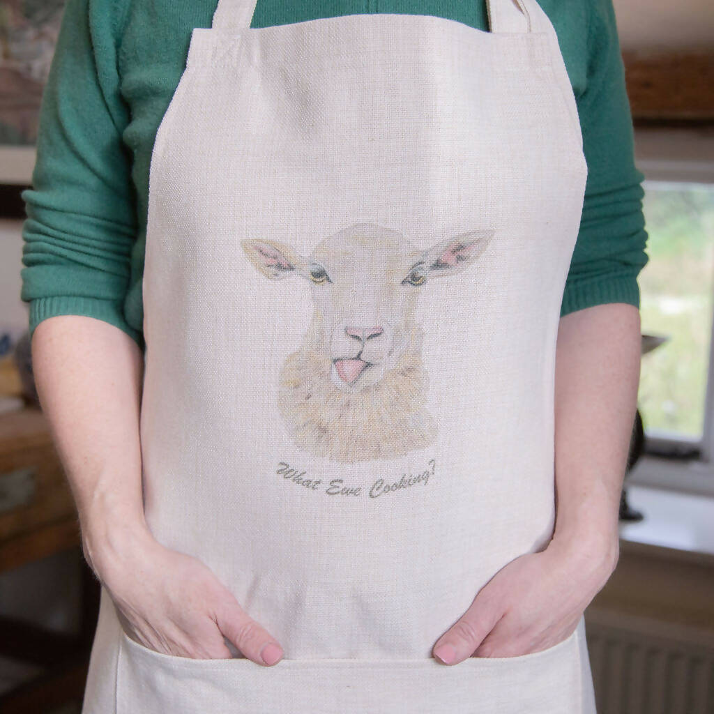 "What Ewe Cooking" Sheep Apron
