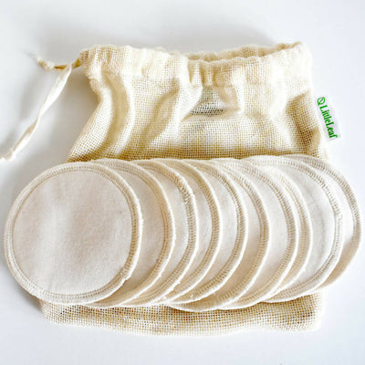 Reusable Makeup Remover Pads in Organic Cotton