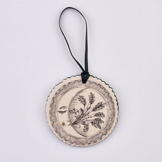 Harvest Moon Hanging Ceramic Decoration