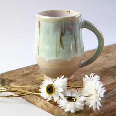 Stoneware Mug in Mint Glaze