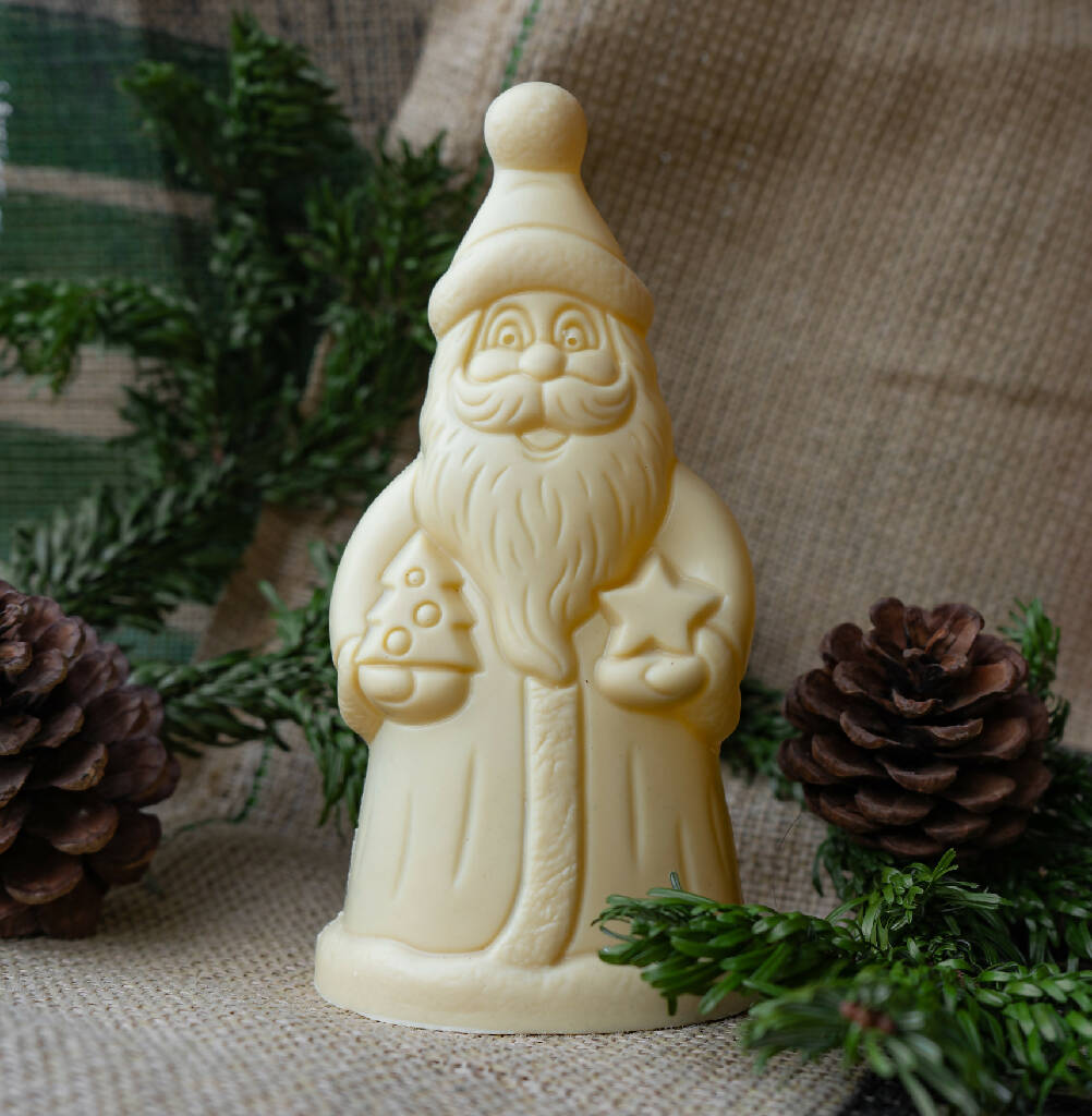 White Choc Santa Figure