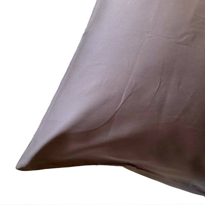 Chocolate Plum Pillowcases in organic cotton