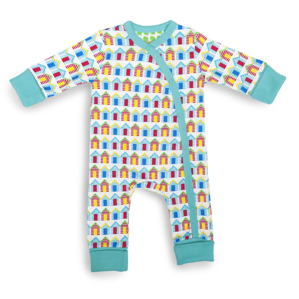 Babygrow with poppers in 100% organic cotton
