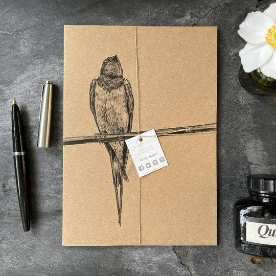 Kraft Notebook - Swallow