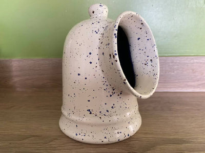 Salt Pig with Speckled Blue Glaze