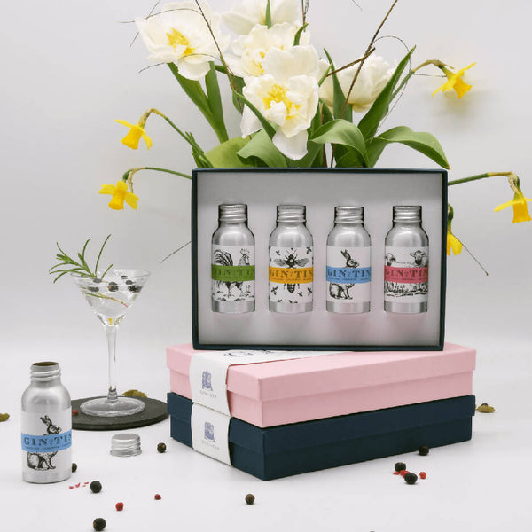 Animals Gin Gift Box Set | 35ml x 4 Tins