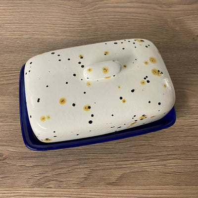 Butter Dish with Confetti Glaze