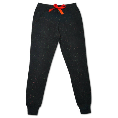 Confetti Pyjama Trousers in Black and Oat