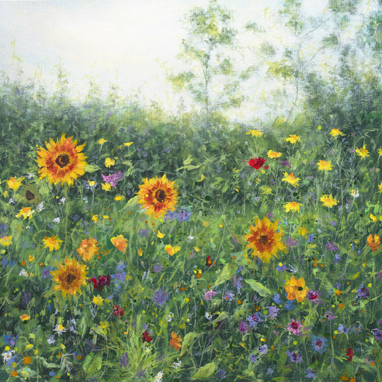 Floral Parade, Wildflowers - Signed Fine Art Print