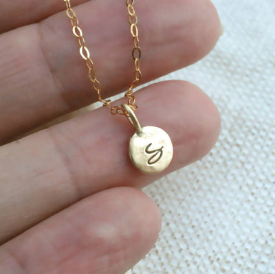 9ct Gold Initial Necklace