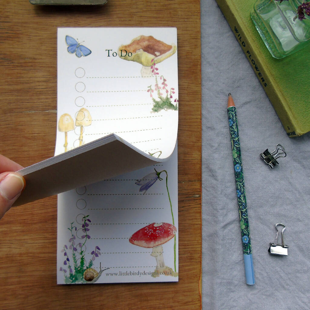 Mushroom 'To Do' List Notepad