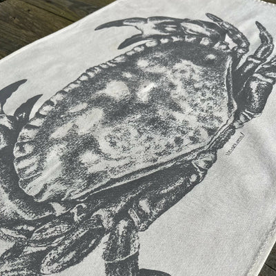 Natural Cotton Crab Tea Towel