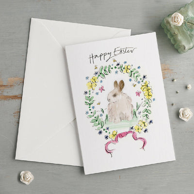 'Easter Bunny Border' Greeting Card