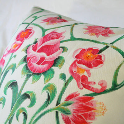 "That Aint a Dog Rose" Cotton Scatter Cushion