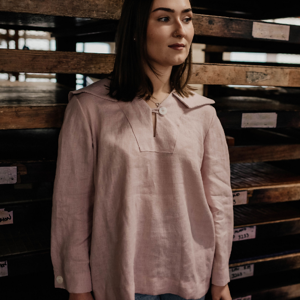 Grace sailor blouse in faded heather colour way (2)
