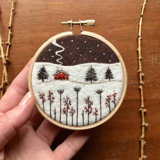 Winter Landscape Embroidery