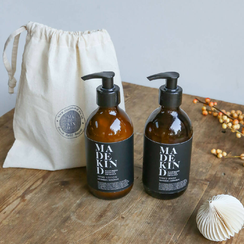 Gift bag with hand wash & hand lotion