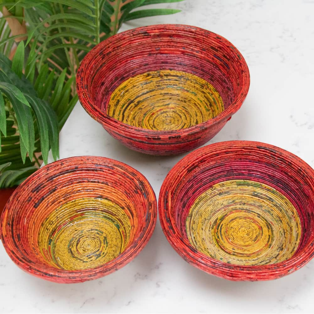 Recycled Paper Storage Bowl