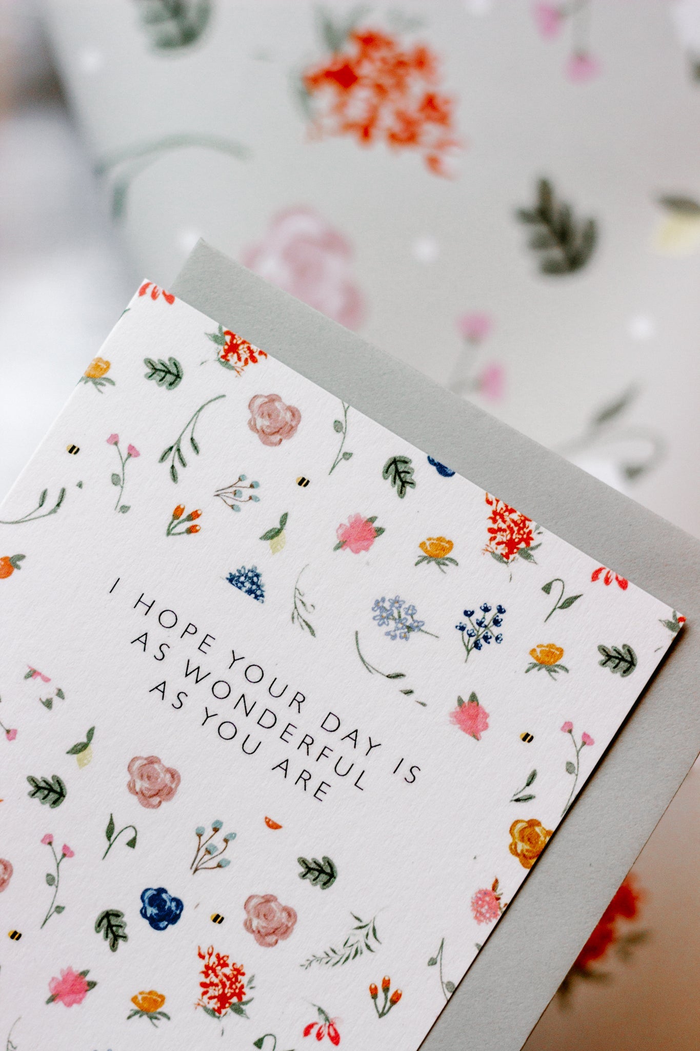 Ditsy Flowers - As Wonderful As You Are Card