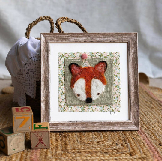 Hand Needle Felt Party Fox