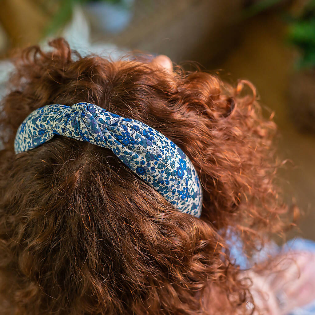 Liberty Padded Knot Headband - Emma and Georgina B Print