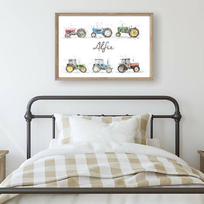 Personalised Vintage Tractor Print