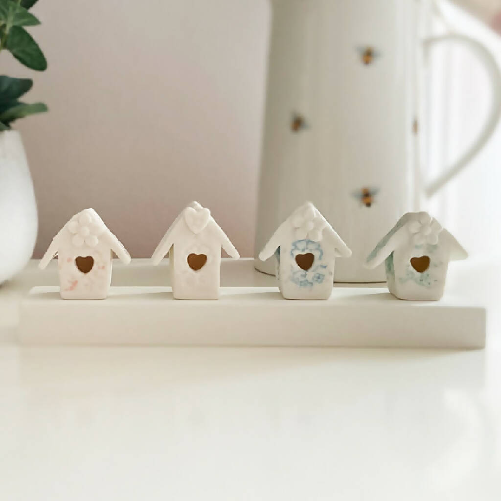 A Row Of Porcelain Houses