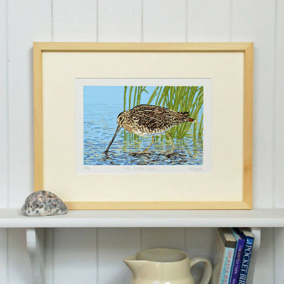 The Secretive Snipe - Limited Edition - Original Linocut Print