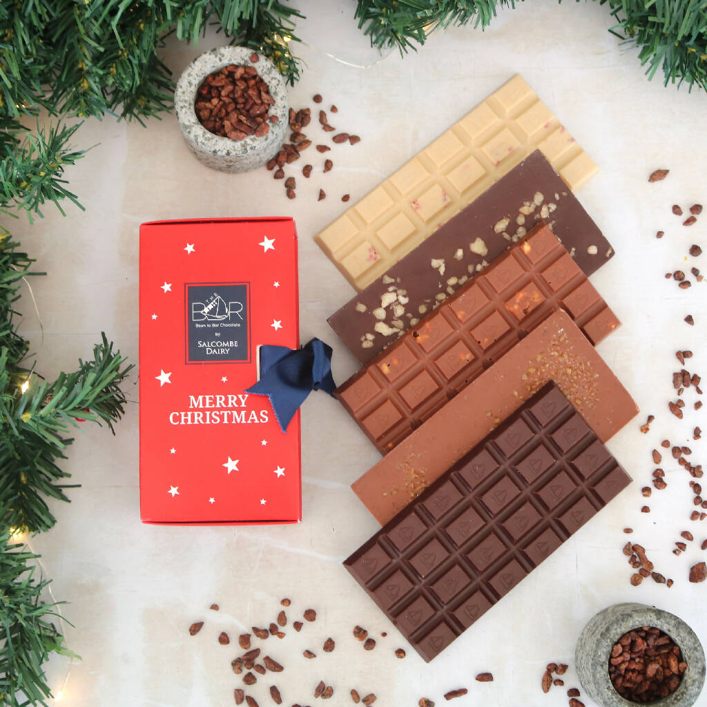 Christmas Red Chocolate Gift Box - Select Your Flavours