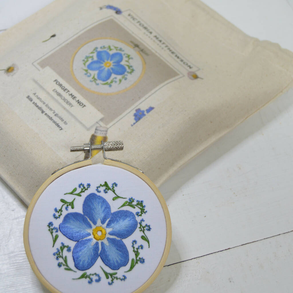 Forget-me-not Silk Shading Embroidery Kit