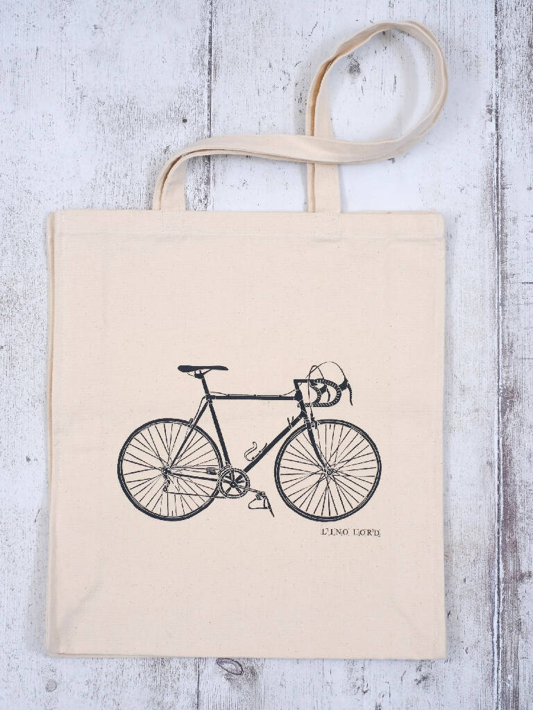 Steel Framed Bicycle Canvas Shopper Bag