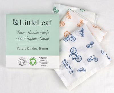 Bicycle Handkerchiefs in 100% organic cotton