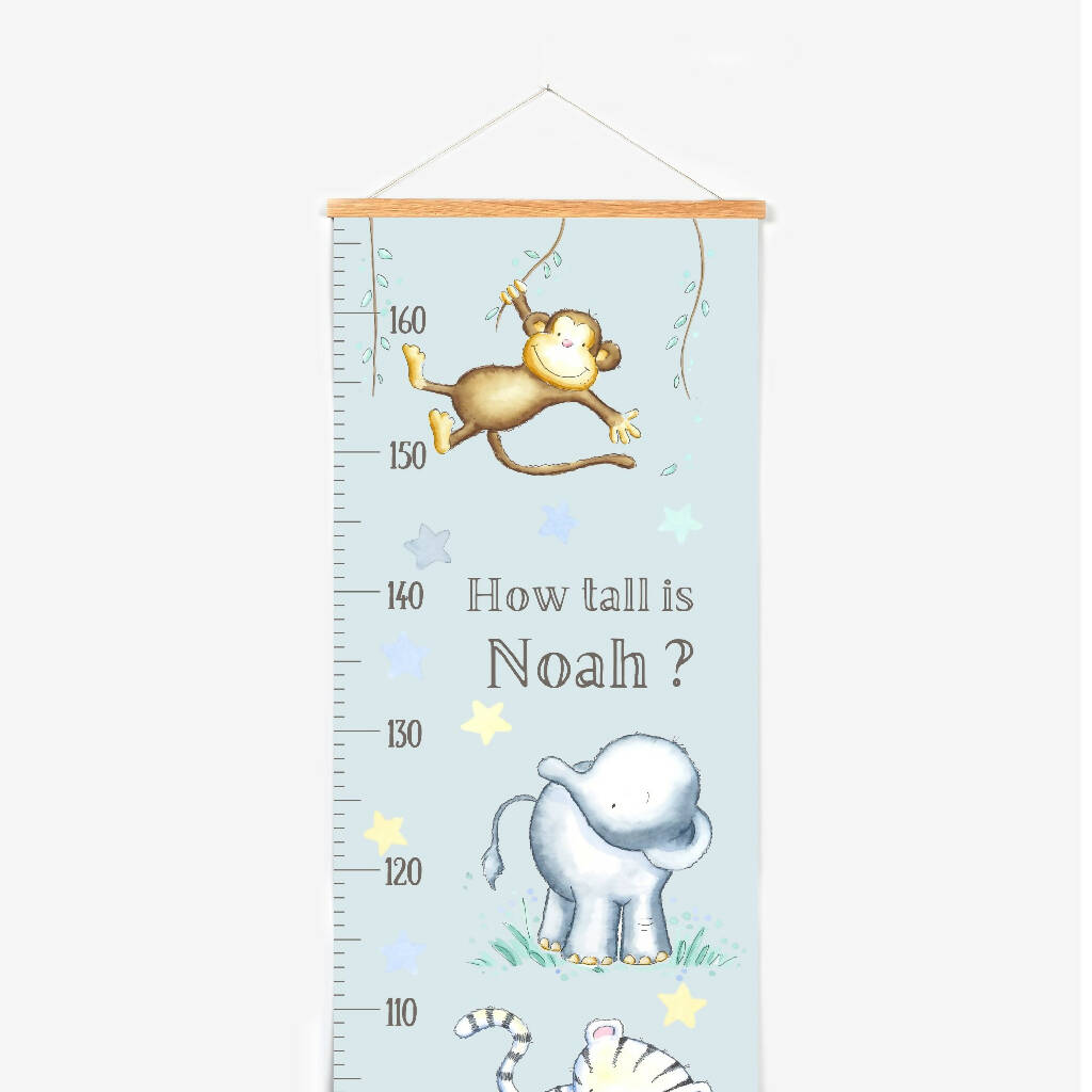 Baby Jungle Personalised Growth Chart