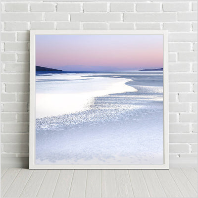 Silver Sands - Large Pink and Grey Print