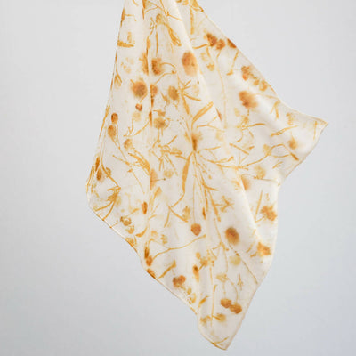 Coreopsis Seed Head Silk Scarf